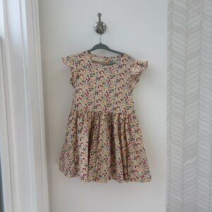 Petit Bateau Girl Floral Dress, Size 4